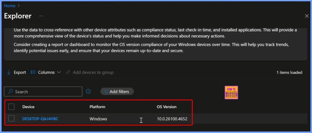 Steps to Identify Windows Devices with Specific OS Version using Intune Copilot Explorer 3 Steps to Identify Windows Devices with Specific OS Version using Intune Copilot Explorer - Fig.3
