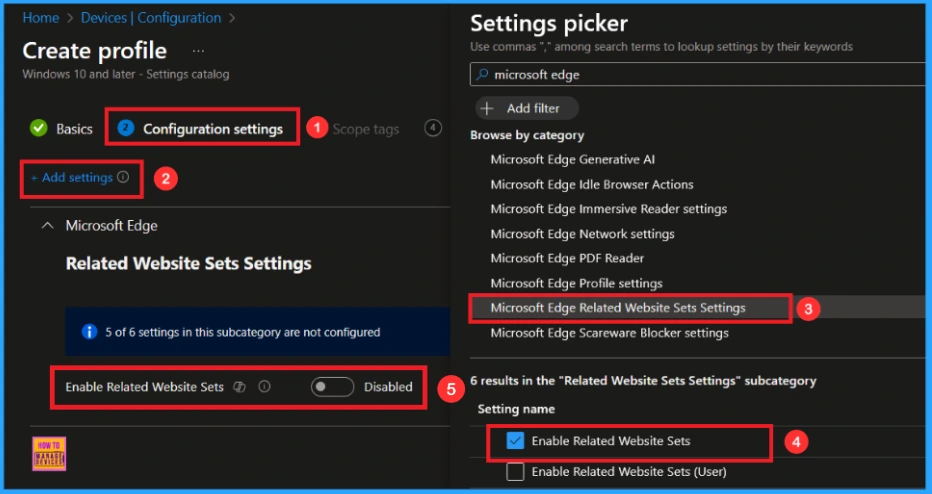 Manage Third-Party Cookies in MS Edge with Related Websites Sets Policy using Intune 4 Manage Third-Party Cookies in MS Edge with Related Websites Sets Policy using Intune - Fig.3