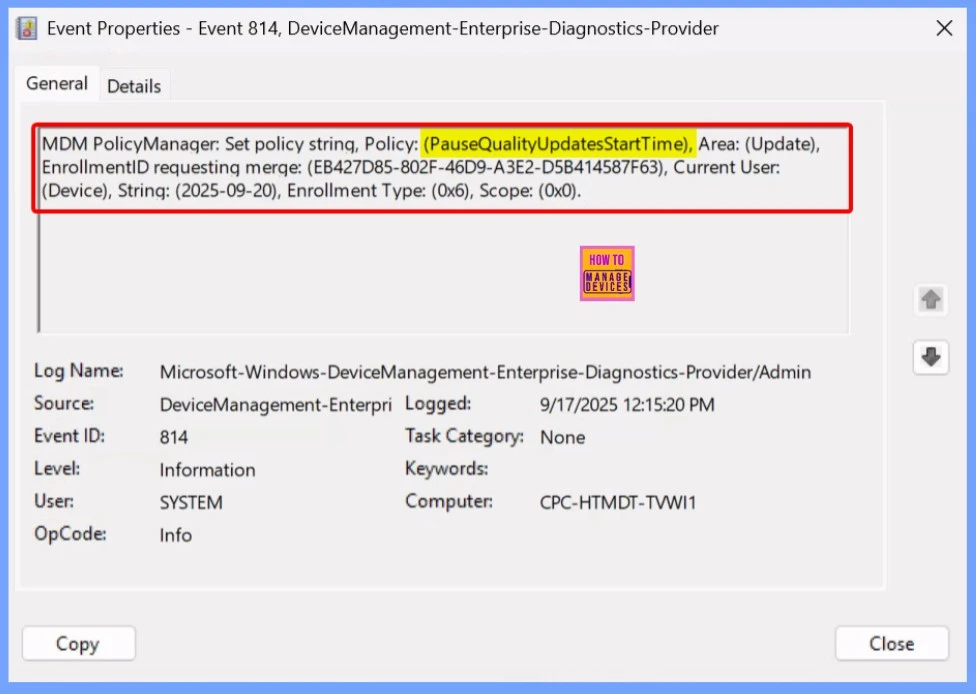 How to Set Pause Start Date for Quality Updates using Intune Policy 12 How to Set Pause Start Date for Quality Updates using Intune Policy 10