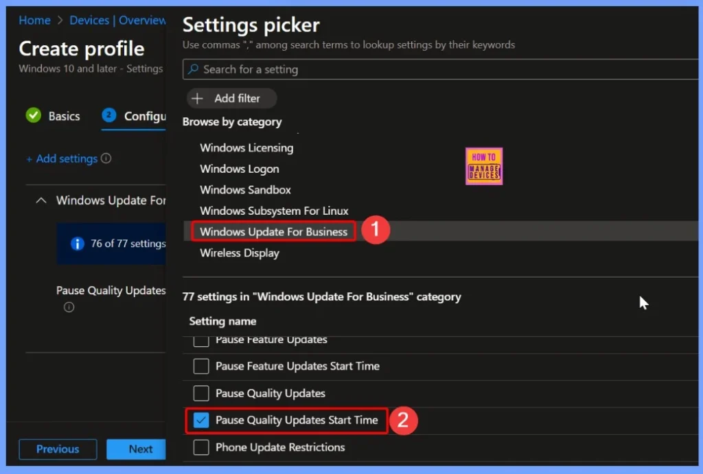 How to Set Pause Start Date for Quality Updates using Intune Policy 4 How to Set Pause Start Date for Quality Updates using Intune Policy 2