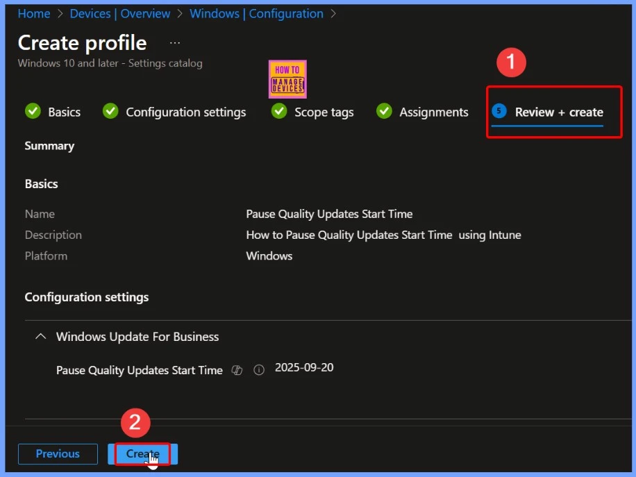 How to Set Pause Start Date for Quality Updates using Intune Policy 9 How to Set Pause Start Date for Quality Updates using Intune Policy 7