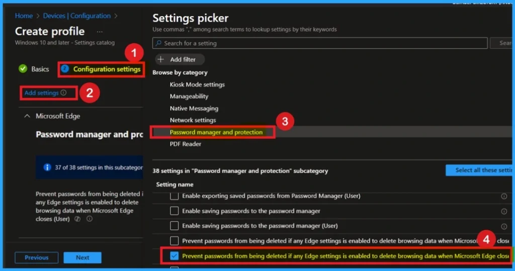 Prevent Edge from Deleting Saved Passwords on Exit using Intune 3 Prevent Edge from Deleting Saved Passwords on Exit using Intune-Fig.3