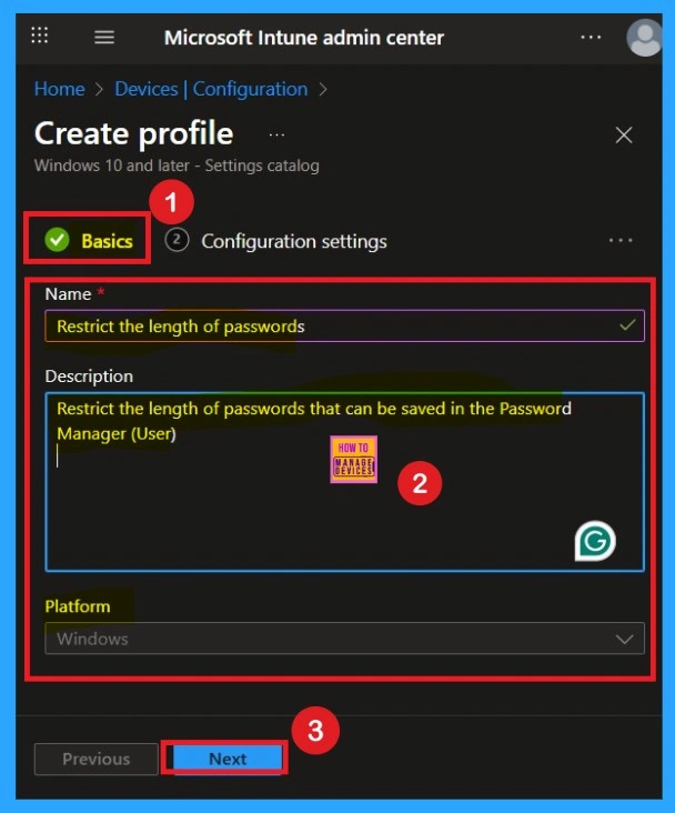 Manage Credential Length in Edge Password Manager through Intune 2 Manage Credential Length in Edge Password Manager through Intune -Fig.2
