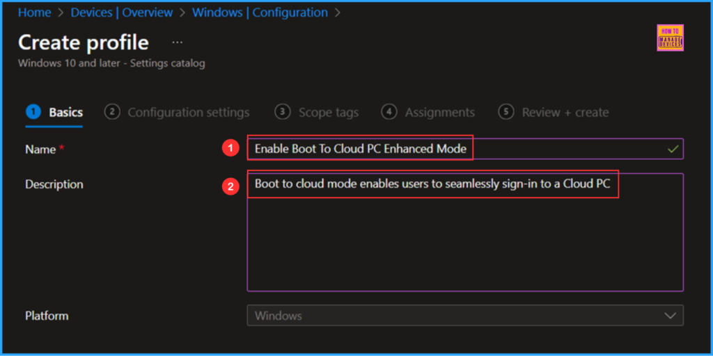 Simple way to Enable Boot To Cloud PC Enhanced Mode using Intune 4 Simple way to Enable Boot To Cloud PC Enhanced Mode using Intune. Fig. 4