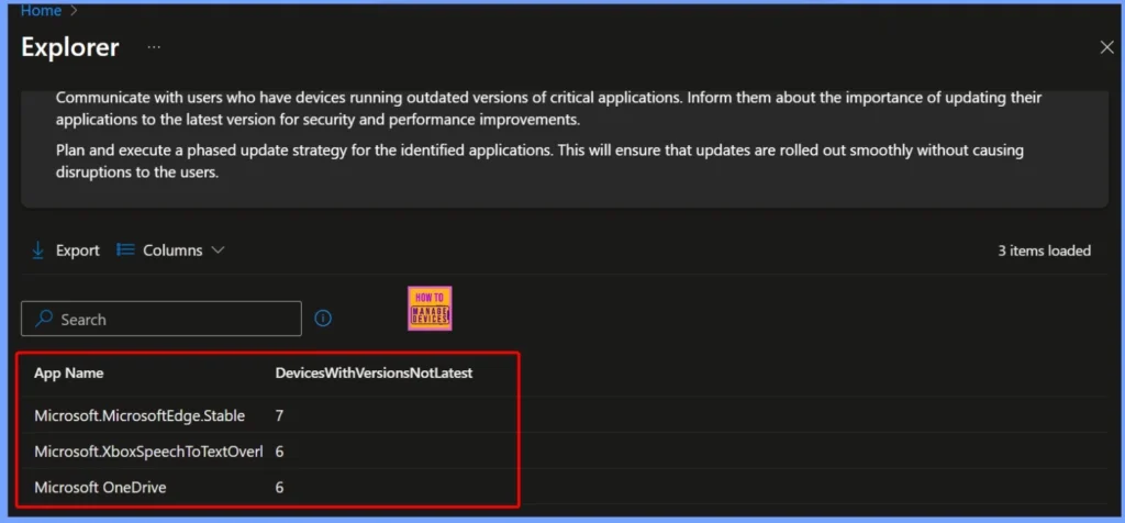 Find Top 3 Windows Apps with Outdated Versions across your Organization using Intune Copilot Explorer 3 Find Top 3 Windows Apps with Outdated Versions across your Organization using Intune Copilot Explorer - Fig.3