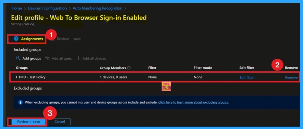 Web to Browser Sign-in Enabled Policy in MS Intune 11 Web to Browser Sign-in Enabled Policy in MS Intune -Fig.11