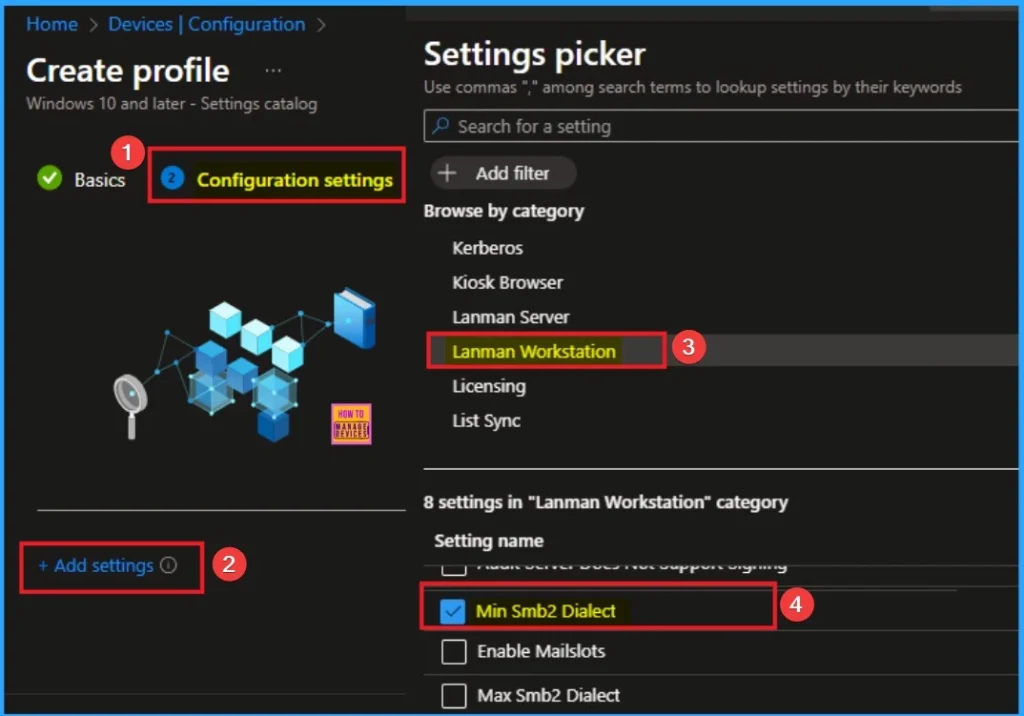Achieve Next Level File Sharing Security Deploy Minimum SMB 3.0 With Intune 4 Achieve Next Level File Sharing Security Deploy Minimum SMB 3.0 With Intune - Fig.4