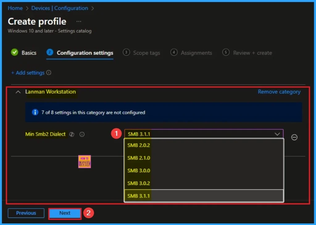Achieve Next Level File Sharing Security Deploy Minimum SMB 3.0 With Intune 5 Achieve Next Level File Sharing Security Deploy Minimum SMB 3.0 With Intune - Fig.5