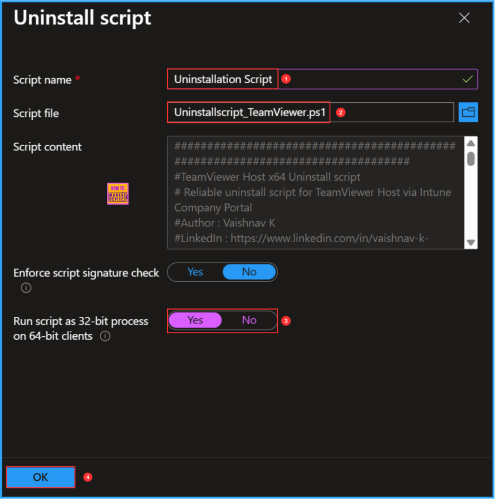 Best Guide to use PowerShell Scripts in Intune Enterprise Catalog App 8 Best Guide to use PowerShell Scripts in Intune Enterprise Catalog App. Fig. 8