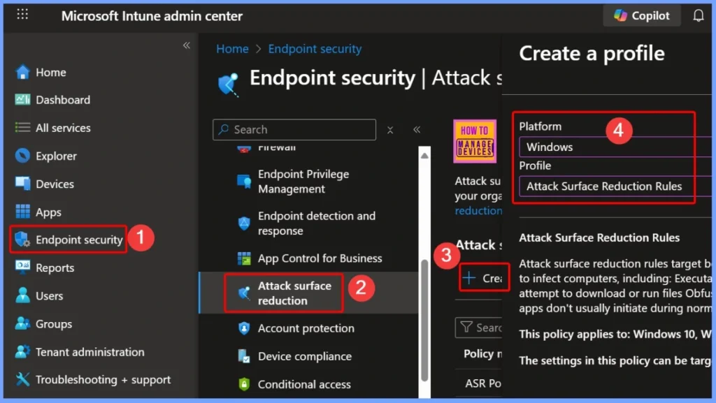 How to Block Outlook Child Processes using Intune Attack Surface Reduction Rule 1 How to Block Outlook Child Processes using Intune Attack Surface Reduction Rule - Fig.1
