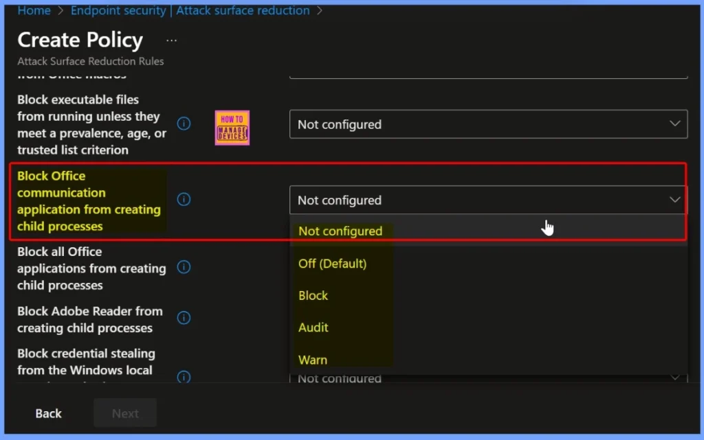 How to Block Outlook Child Processes using Intune Attack Surface Reduction Rule 3 How to Block Outlook Child Processes using Intune Attack Surface Reduction Rule - Fig.3