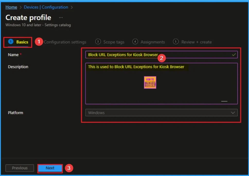 Block URL Exceptions for Kiosk Browser to Enforce Least Privilege for Web Access using Intune 3 Block URL Exceptions for Kiosk Browser to Enforce Least Privilege for Web Access using Intune - Fig.3