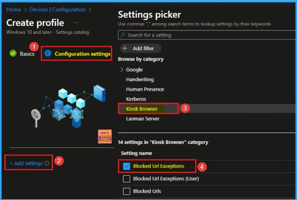 Block URL Exceptions for Kiosk Browser to Enforce Least Privilege for Web Access using Intune 4 Block URL Exceptions for Kiosk Browser to Enforce Least Privilege for Web Access using Intune - Fig.4