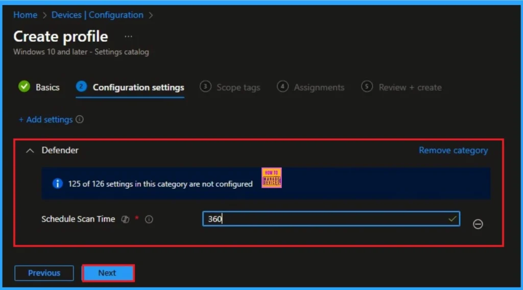 Calculate and Configure Perfect Defender Scan Time Value to Boosts Device Speed using Intune 6 Calculate and Configure Perfect Defender Scan Time Value to Boosts Device Speed using Intune - Fig.6