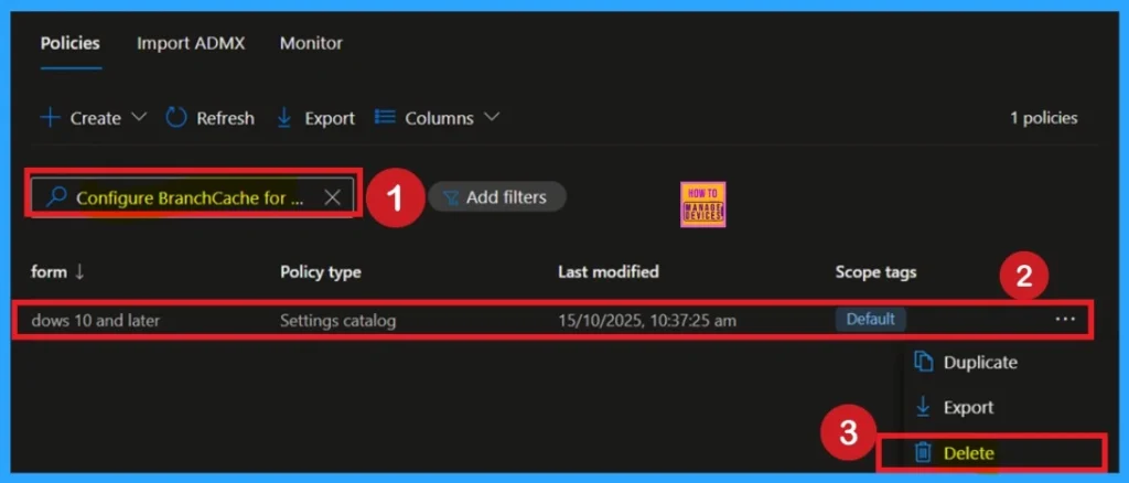 Configure BranchCache for Network Files using Intune Policies 11 Configure BranchCache for Network Files using Intune Policies - Fig.11