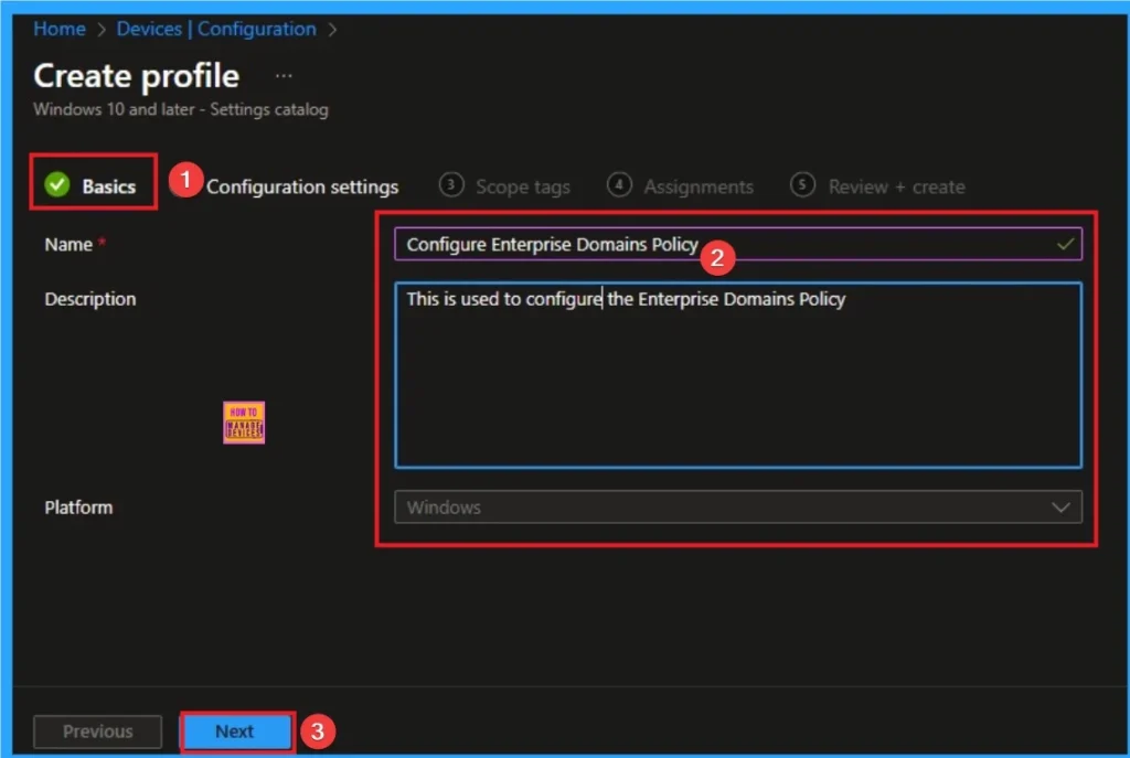 Configure Enterprise Domains Policy to Automatically Protect All Work Data using Intune 3 Configure Enterprise Domains Policy to Automatically Protect All Work Data using Intune - Fig.3