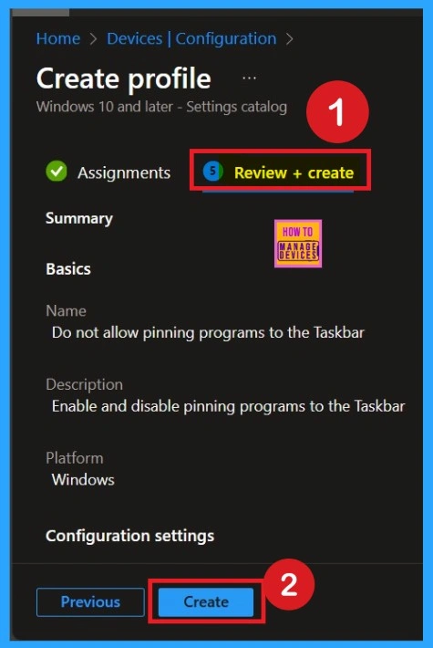 Configure Pinning Programs to the Taskbar using Intune Policy - Fig.8