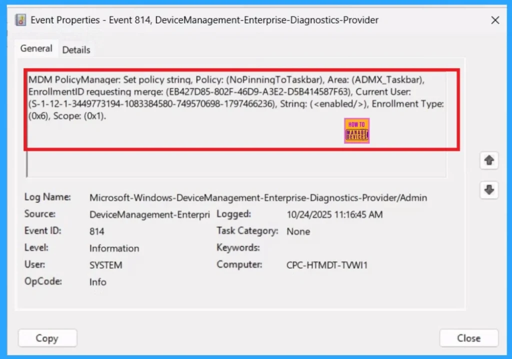 Configure Pinning Programs to the Taskbar using Intune Policy - Fig.10