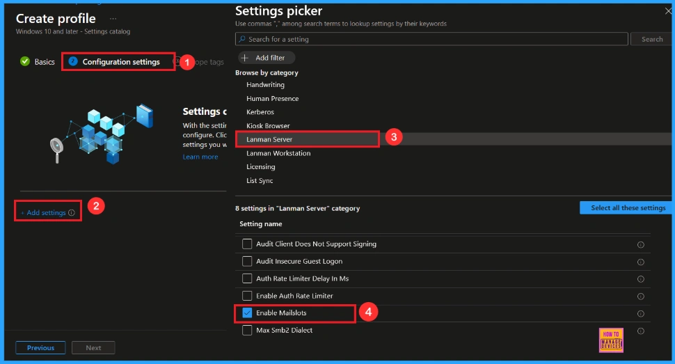 How to Manage Legacy Network Discovery in Windows using Intune Policy 4 How to Manage Legacy Network Discovery in Windows using Intune Policy - Fig.3