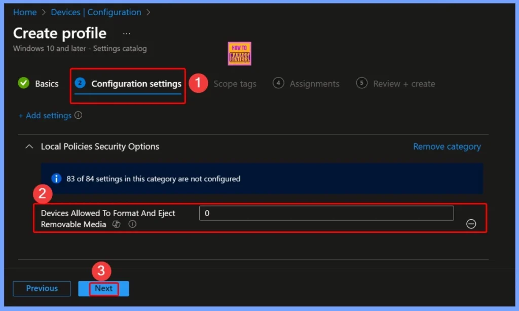 How to Control Access to Format and Eject Removable Media in Windows using Intune Policy 5 How to Control Access to Format and Eject Removable Media in Windows using Intune Policy - Fig.5
