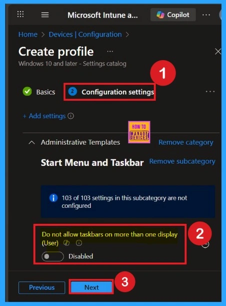 How to Control Multi Monitor Taskbar Settings using Intune Policy 5 How to Control Multi Monitor Taskbar Settings using Intune Policy - Fig.4