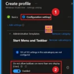 How to Control Multi Monitor Taskbar Settings using Intune Policy 1 How to Control Multi Monitor Taskbar Settings using Intune Policy 1