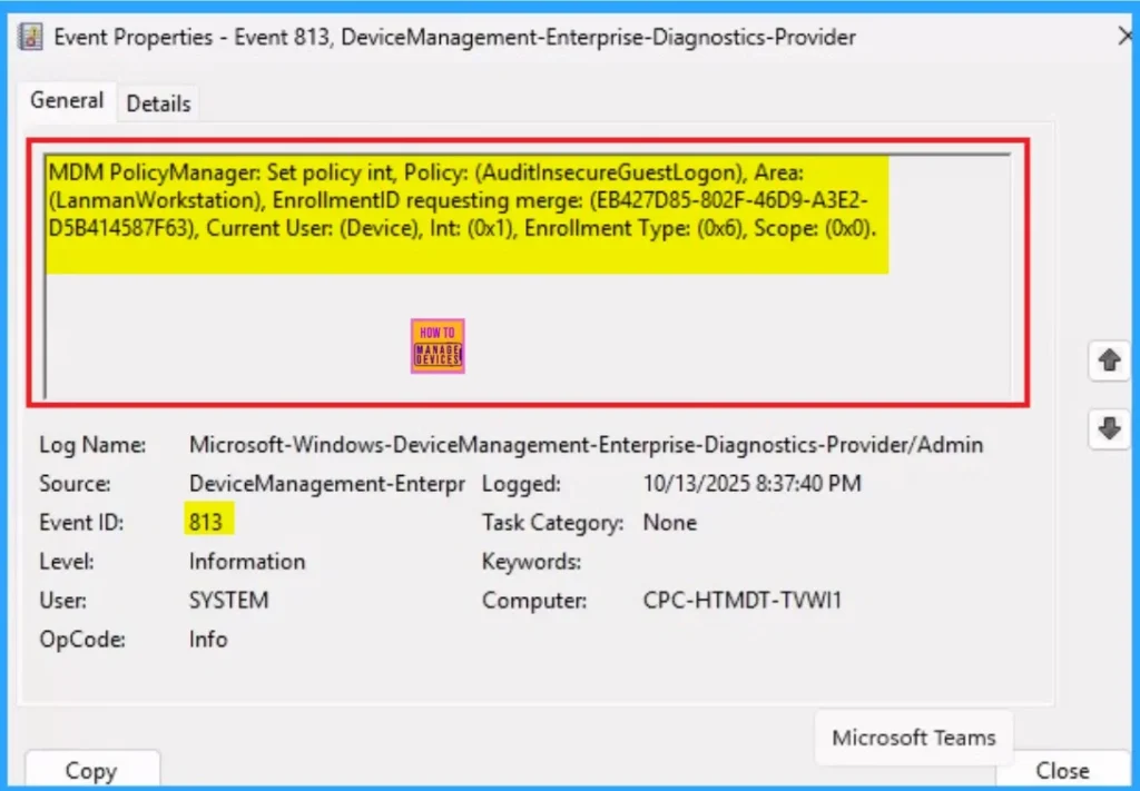 Enable Insecure Guest Logon Policy to Find Hidden SMB Security Risks using Intune 11 Enable Insecure Guest Logon Policy to Find Hidden SMB Security Risks using Intune - Fig.11