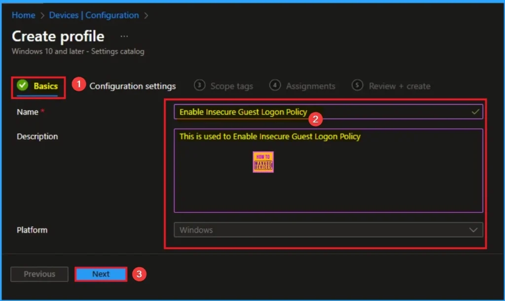 Enable Insecure Guest Logon Policy to Find Hidden SMB Security Risks using Intune 3 Enable Insecure Guest Logon Policy to Find Hidden SMB Security Risks using Intune - Fig.3
