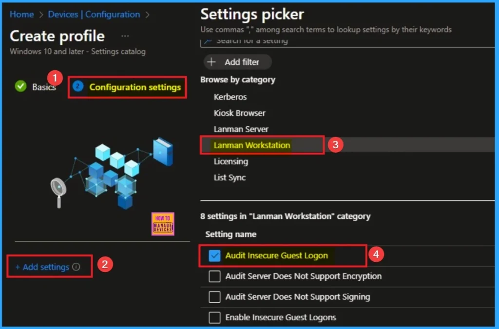 Enable Insecure Guest Logon Policy to Find Hidden SMB Security Risks using Intune 4 Enable Insecure Guest Logon Policy to Find Hidden SMB Security Risks using Intune - Fig.4