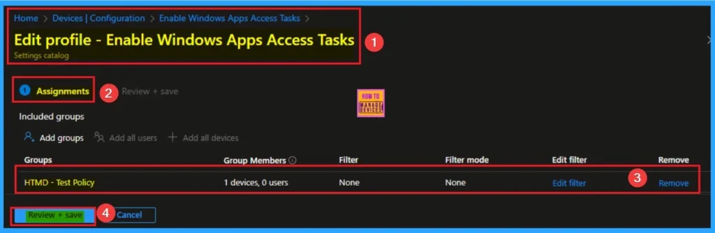 Enable Windows Apps Access Tasks to Prioritizing Security and Privacy using Intune 11 Enable Windows Apps Access Tasks to Prioritizing Security and Privacy using Intune - Fig.11