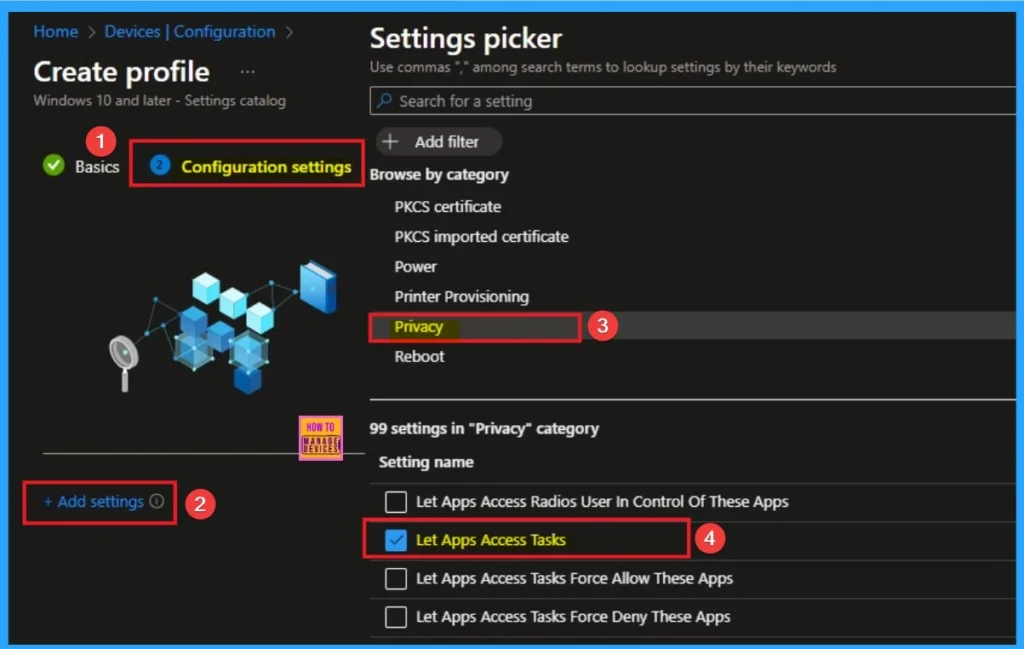 Enable Windows Apps Access Tasks to Prioritizing Security and Privacy using Intune 4 Enable Windows Apps Access Tasks to Prioritizing Security and Privacy using Intune - Fig.4