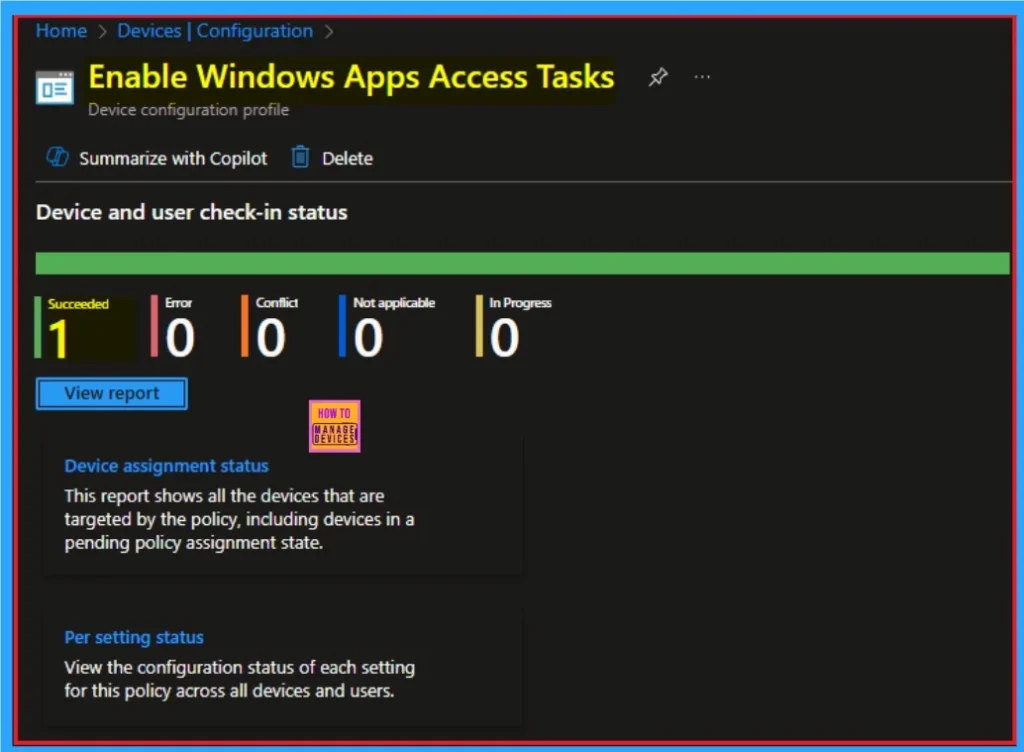 Enable Windows Apps Access Tasks to Prioritizing Security and Privacy using Intune 9 Enable Windows Apps Access Tasks to Prioritizing Security and Privacy using Intune - Fig.9
