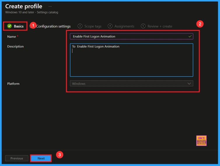 Enable or Disable the First Sign in Animation Policy on Windows11 to Skip Setup Prompts using Intune 2 Enable or Disable the First Sign in Animation Policy on Windows 11 to Skip Setup Prompts using Intune - Fig.2