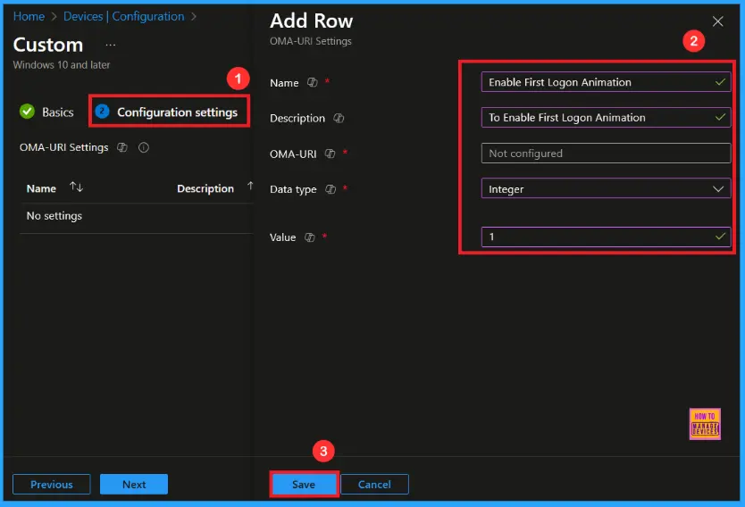 Enable or Disable the First Sign in Animation Policy on Windows11 to Skip Setup Prompts using Intune 14 Enable or Disable the First Sign in Animation Policy on Windows 11 to Skip Setup Prompts using Intune - Fig.14