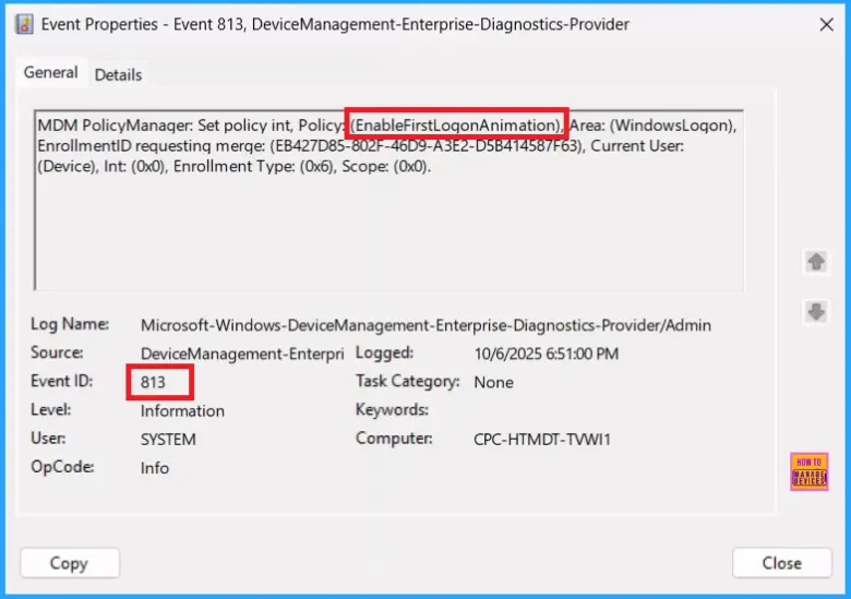Enable or Disable the First Sign in Animation Policy on Windows11 to Skip Setup Prompts using Intune 10 Enable or Disable the First Sign in Animation Policy on Windows 11 to Skip Setup Prompts using Intune - Fig.10