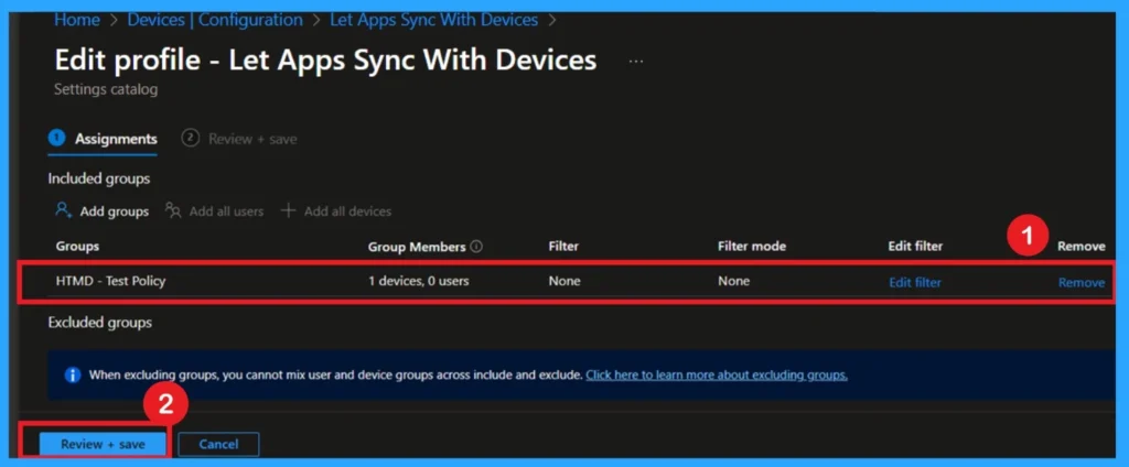 Force to Deny Apps Sync with Devices Policy for Windows using Intune 11 Force to Deny Apps Sync with Devices Policy for Windows using Intune -Fig.11
