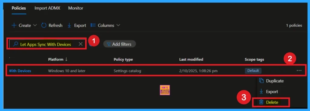 Force to Deny Apps Sync with Devices Policy for Windows using Intune 12 Force to Deny Apps Sync with Devices Policy for Windows using Intune -Fig.12