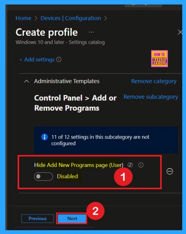 Enhance Security by Removing the Add New Programs Option using Intune Policy - Fig.4