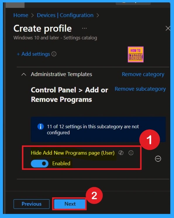 Enhance Security by Removing the Add New Programs Option using Intune Policy - Fig.5