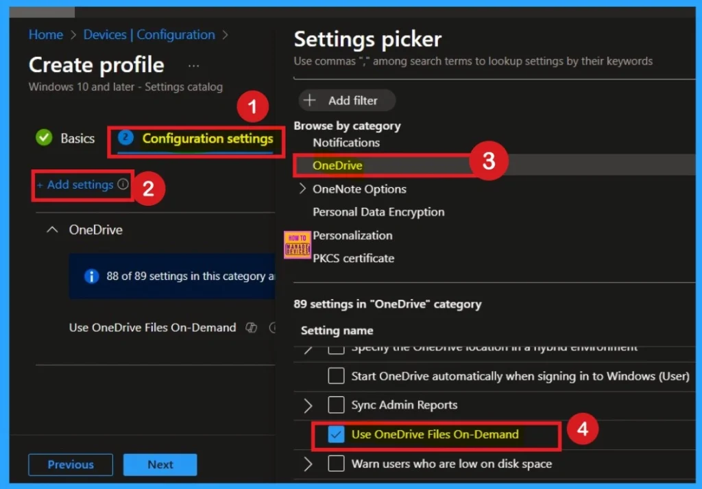 How to Enable OneDrive Files On-Demand using Intune Policy to Improve Storage Efficiency 3 How to Enable OneDrive Files On-Demand using Intune Policy to Improve Storage Efficiency -Fig.3