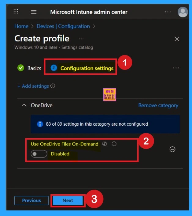 How to Enable OneDrive Files On-Demand using Intune Policy to Improve Storage Efficiency 4 How to Enable OneDrive Files On-Demand using Intune Policy to Improve Storage Efficiency -Fig.4