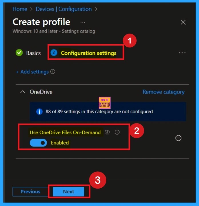 How to Enable OneDrive Files On-Demand using Intune Policy to Improve Storage Efficiency 5 How to Enable OneDrive Files On-Demand using Intune Policy to Improve Storage Efficiency -Fig.5