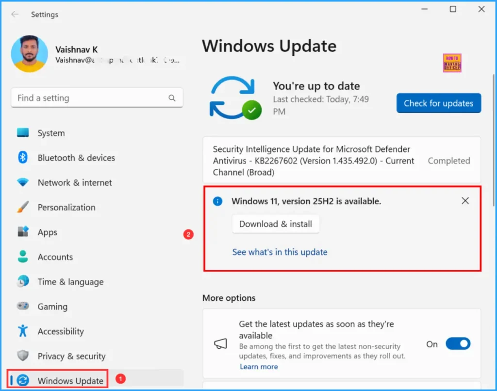 How to Create a Windows 11 25H2 Feature Update Policy using Intune 8 How to Create a Windows 11 25H2 Feature Update Policy using Intune. Fig. 8
