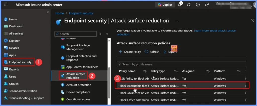 How to Delete Attack Surface Reduction ASR Policy from Microsoft Intune 2 How to Delete Attack Surface Reduction ASR Policy from Microsoft Intune - Fig.2