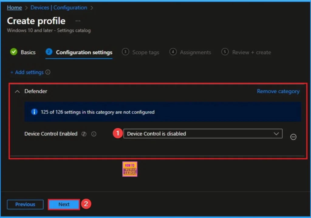 How to Deploy Granular USB Lockdown with Defender Device Control in Intune 6 How to Deploy Granular USB Lockdown with Defender Device Control in Intune - Fig.6