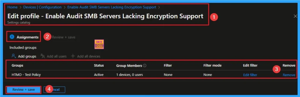 How to Enable Audit SMB Servers Lacking Encryption Support using Intune 12 How to Enable Audit SMB Servers Lacking Encryption Support using Intune - Fig.12