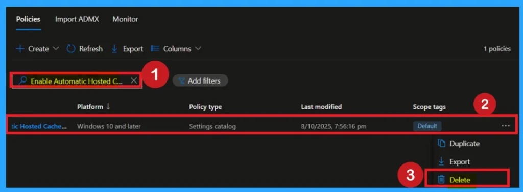 How to Enable Automatic Hosted Cache Discovery by Service Connection Point using Intune Policy 11 How to Enable Automatic Hosted Cache Discovery by Service Connection Point using Intune Policy-Fig.11