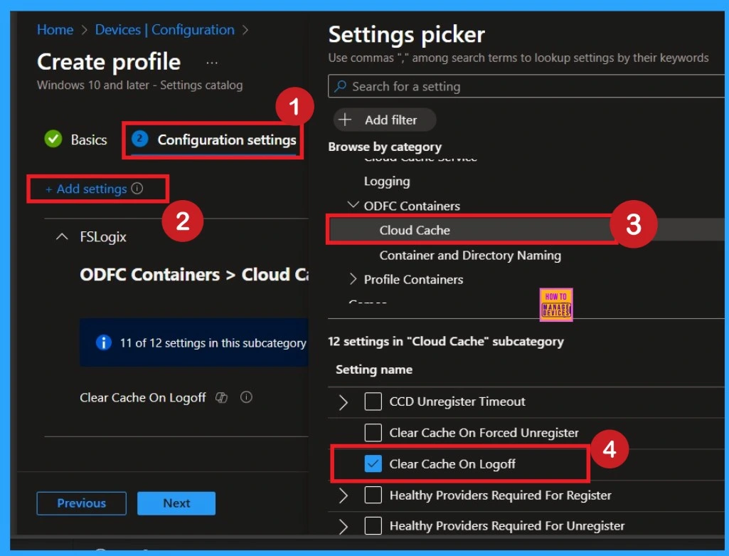 Improve Data Security with FSLogix Cache Clearing using Intune Policy 3 Improve Data Security with FSLogix Cache Clearing using Intune Policy -Fig.3