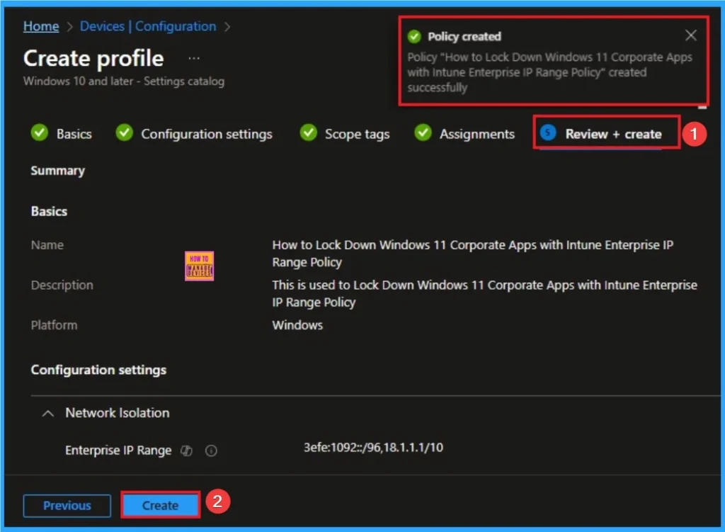 How to Enable Enterprise IP Range Policy to Lock Down Windows 11 Corporate Apps using Intune 8 How to Enable Enterprise IP Range Policy to Lock Down Windows 11 Corporate Apps using Intune - Fig.8
