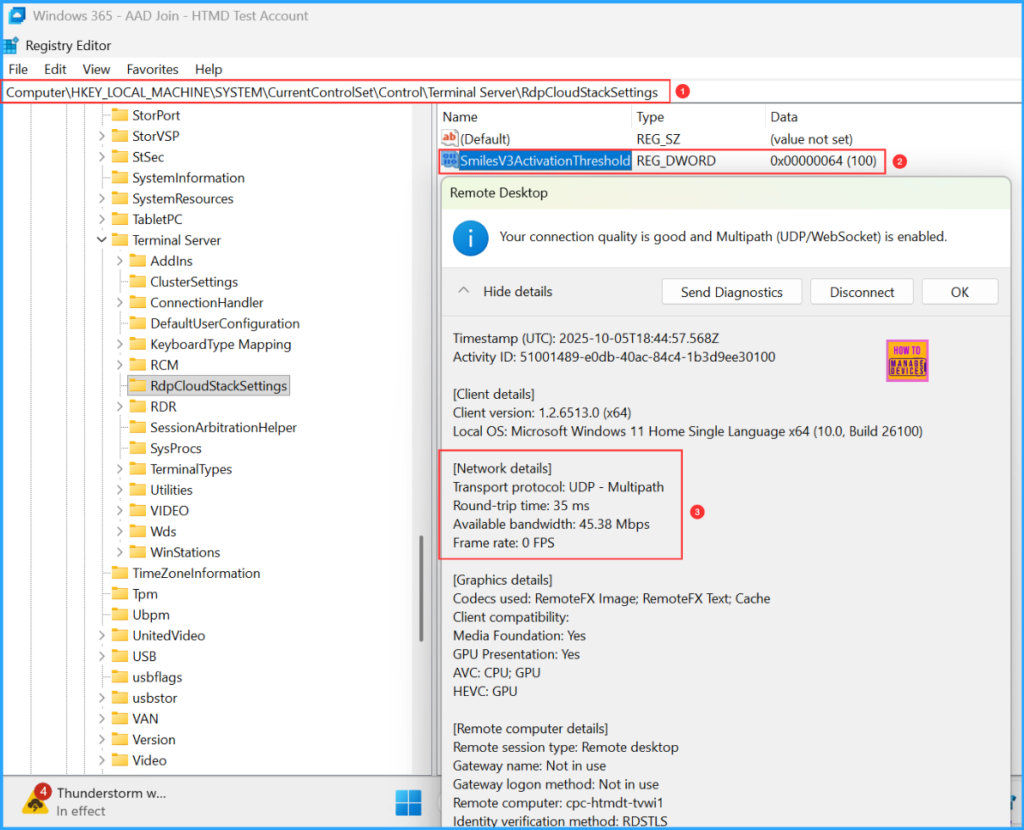 How to Enable RDP Multipath on Windows 365 Cloud PCs using Intune PowerShell Script 10 How to Enable RDP Multipath on Windows 365 Cloud PCs using Intune PowerShell Script. Fig. 10